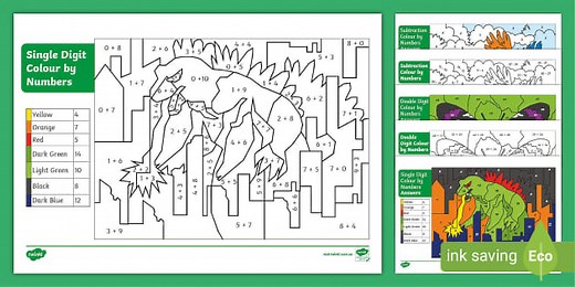 F – 2 Colour by Numbers Pack
