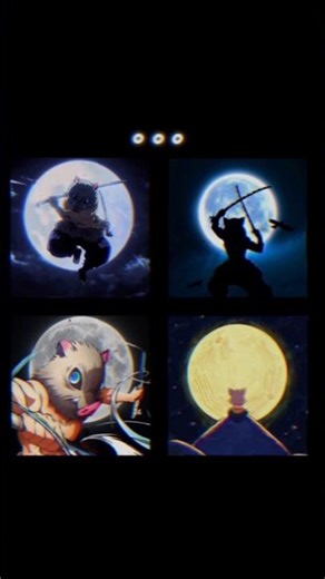 Inosuke With Moon #inosuke #inosukewithmoon #demonslayer #zenitsu #nezuko