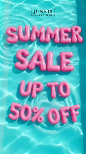 Pool days just got an upgrade ✨🌊 Up to 50% off everything you need for the best summer yet 🩱☀️ Swimwear, holiday essentials & more from your favourite luxury kids' brands — now at prices you'll love! Shop now online & in-store 🛍️ #FYP #JuniorCouture #Dubai #kidsfashiontok #summer