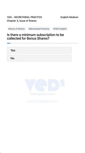 Issue of Shares Secretarial Practice 12th English