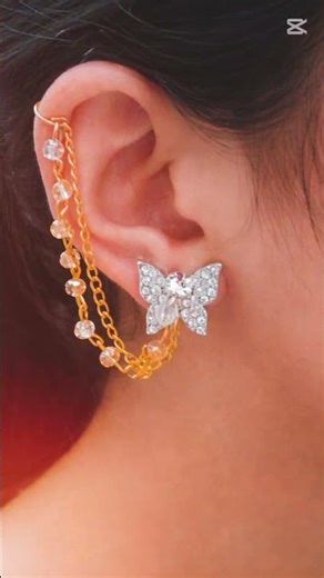 Handmade Butterfly Ear Cuff 🦋✨ | So Aesthetic You’ll Fall in Love!#diy #mehaksheikhartstudio