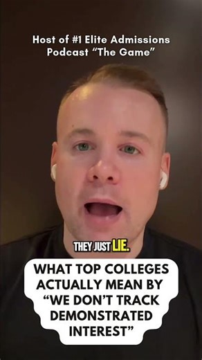 What Top Colleges Actually Mean by “We Don’t Track Demonstrated Interest”#college #ivyleague