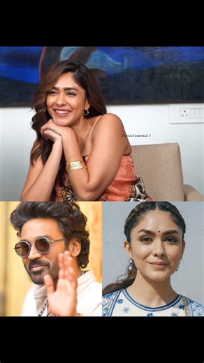 DhanusH SaravanA :) | Mrunal Thakur responds to wedding rumour Video credit: galatta plus #dhanush #dhanushkraja #mrunal #mrunalthakur #tamilcinema | Instagram