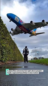 Low Flying Plane Slow Motion #shorts #masukberanda #fyp