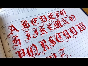 How to Gothic Calligraphy Alphabets From A to Z 2021 | Black Letters Calligraphy