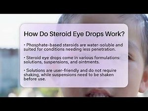 How Do Steroid Eye Drops Work? - Optometry Knowledge Base