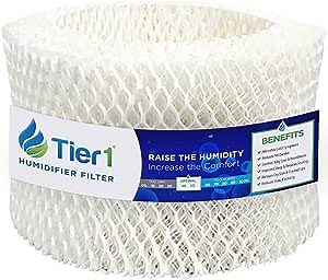 Tier1 Humidifier Filter Replacement for HWF64 filter, models HWF64CS, HM1730, HM1745, HM1746, HM1750, HM2200, Sunbeam SCM1746, SCM1747 - Reduces Humidifier Contaminants - Improve Air Quality in Homes