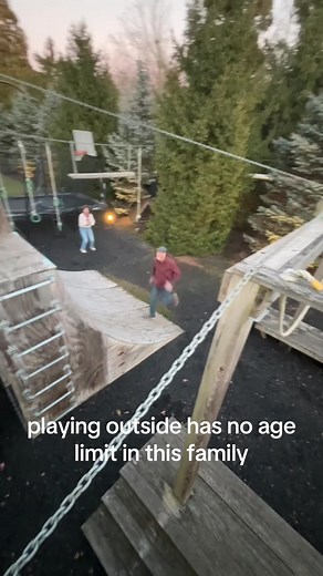 when ur uncle builds a giant playground the whole family has to test it out ofc