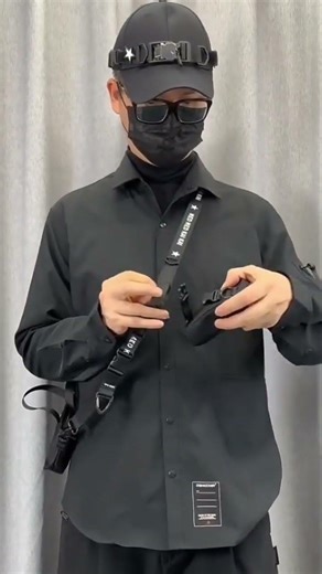 Cyberpunk Men Outfit Tech Wear | Tactical Techwear Style