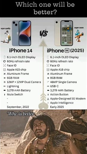 📱 Title: iPhone 14 vs iPhone SE 2025 – Which One is Better? 🤔🔥