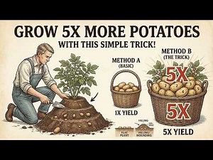 Grow 5X More Potatoes With This Simple Trick | Huge Harvest Secret