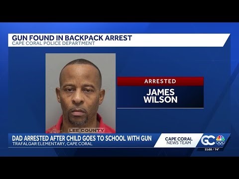 Father arrested after Florida elementary student found with loaded gun in backpack