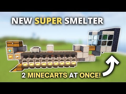 BEST Automatic Super Smelter in Minecraft 1.21 (Java & Bedrock)