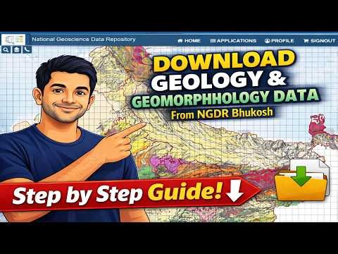 Download Geology & Geomorphology Data from NGDR Bhukosh | Full Tutorial