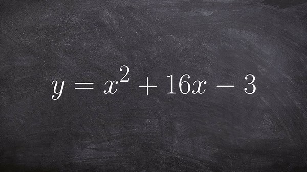 Transforming an equation from standard form to vertex form