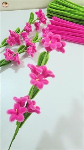 #handmade #flowers #diy #craft #tutorial #pipecleaner