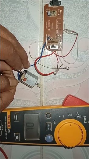 How to check the dc motor with a multimeter # #electrician #electrical #experiment #viral #view