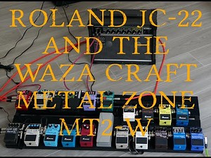 Roland JC-22: Why it's the best amp for Home Use PREVIEW VIDEO with Boss Metal zone!