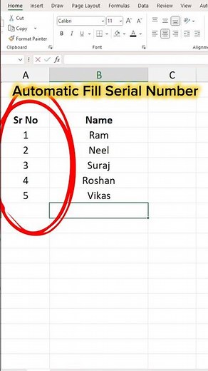 Auto-Fill Serial Numbers in Excel & Google Sheets in Seconds! | Smart Excel Trick for All Users