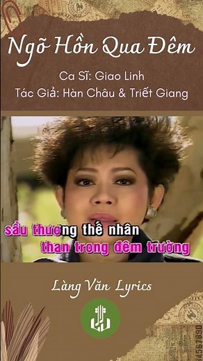 Giao Linh | Ngõ Hồn Qua Đêm (Lyrics) | Nhạc Trữ Tình Hay Nhất 2025 #shorts