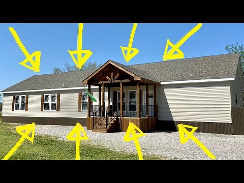 The mobile home of my DREAMS!! Massive NEW double wide that will blow you away! Modular Home Tour