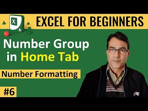 Number Group in Home Tab in excel | MS Excel for beginners lesson-6 | Full explain Number formatting