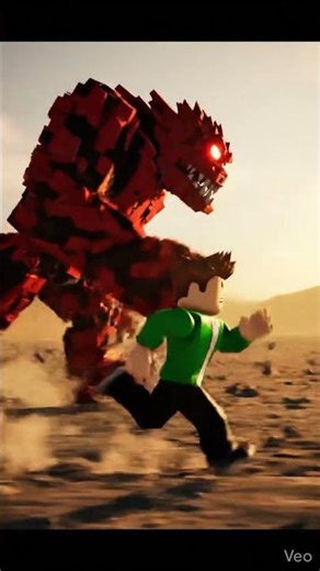 Roblox Vs Monster #roblox #monster #robloxedit #power #challenge #running