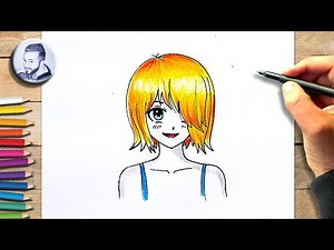 Tuto comment dessiner un personnage de manga fille facile à dessiner
