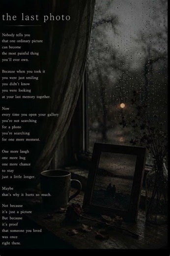 The Last Photo | A Heartbreaking Poem About Grief & Loss