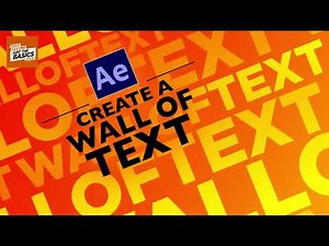 Create a wall of text | After Effects tutorial | Quick & easy!