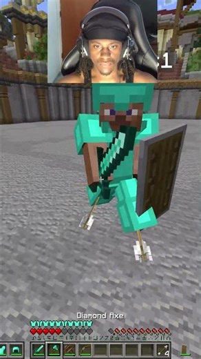 Becoming The Best Axe Player in Minecraft | Part 205 | #shorts #gaming #minecraft