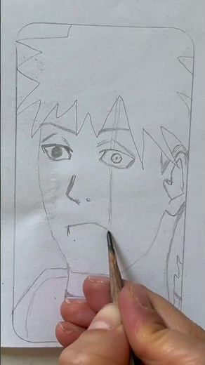 How to draw Kakashi Without Mask — Pencil Speed Drawing #kakashi