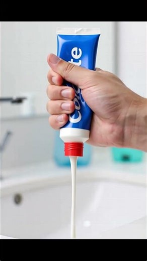 Evite sujeira de pasta de dente com um truque simples de apertar #Shorts