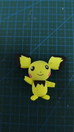 step by step create pichu using air dry clay #shorts #pichu #clayart #tutorial