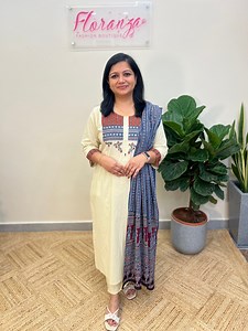 3 piece set in cotton - Straight cut slit pattern - Yoke with bock print patch, embroidery and mirror work - Sleeve end with block print patch - Without lining - Length 46 inches Bottom - Loose fit - Back elastic and ties attached for adjusting - One side pocket - Length 38 inches Dupatta - With prints NB: Refer size chart before placing the order Product Code : 3166 Price : 1590, Free shipping Size : M-3XL Disclaimer: There Will Be Slight Differences In Colour Due To Lighting Or Your Device Dis