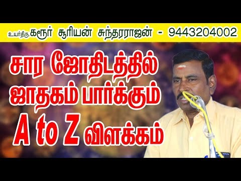 சார ஜோதிடத்தில் ஜாதகம் பார்க்கும் A-Z விளக்கம் #suriyan #astrology #jothidam #atoz #viral #treanding