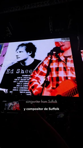 Ed Sheeran ♥️ Todavía no proceso que por fin viví esto 🥺✨ Ver a Ed Sheeran en vivo se sintió como abrazar una versión más pequeña de mí que soñaba con este momento hace años. Y sí, valió la espera ❤️‍🩹 #edsheeran #looptour2026