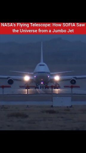 Meet SOFIA, NASA’s Stratospheric Observatory for Infrared Astronomy! This massive infrared telescope lived inside a Boeing 747, flying at 40,000 feet to see stars, galaxies, planets, and cosmic dust — things ground telescopes can’t detect. The video shows a night test flight, making sure all systems were perfect before real science missions. NASA retired SOFIA in 2022, but it made discoveries that changed the way we see the universe! 🌌 📹 Video Credit: NASA / Wikimedia Commons #NASA #SOFIA #Spa