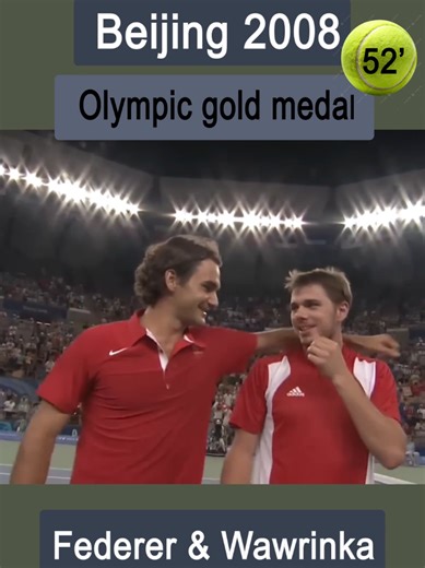 Roger #Federer & Wawrinka 🎾🏆 #tennis doubles gold medal 🎾🏆 🥎 Olympic Beijing 2008 🥎 #tennistiktok #tennisplayer #tennisvideo