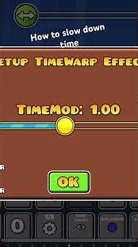 How to slow down time in geometry dash! #geometrydash
