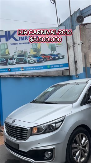 💰 VALOR: 8.500.000 (conversable) 🚗 MODELO: Kia Carnival 📆 AÑO: 2016 🌍 ORIGEN: Corea ⚙️ TRACCIÓN: 4x2 🔧 TRANSMISIÓN: Automática 🔋 MOTOR: 2.2 Diésel ⛽️ COMBUSTIBLE: Diésel 👨‍👩‍👧‍👦 CAPACIDAD: 9 pasajeros ✅ VEHÍCULO RECIÉN LLEGADO A CHILE ✅ TODAS NUESTRAS UNIDADES SON INSPECCIONADAS POR NUESTROS EXPERTOS MECÁNICOS EN LOS TALLERES DE HYUNDAI GLOVIS – COREA 🇰🇷 ✅ LISTO PARA FACTURAR A PRIMER DUEÑO 🔔 TRAMITAMOS GRATIS LA LIBERACIÓN CON CUPO DE DISCAPACIDAD Características adicionales: ✨ Mod
