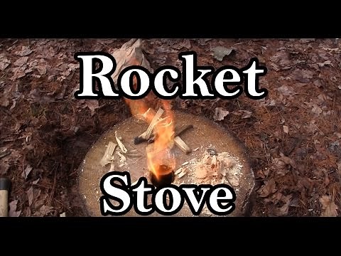 Rocket Stove / Fire Log How To with a Wood Log