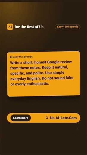 How do you write a Google review that sounds honest?