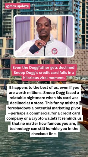 Snoop Dogg's Card DECLINED?! 💳😂 Hilarious Fail #snoopdogg