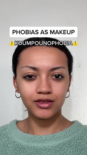 Phobias as makeup😳 koumpounophobia is the fear of buttons👀 series ib @ruthie !!!