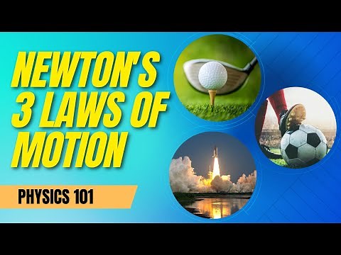 Newton's 3 Laws of motion [Inertia, Force, Mass, Acceleration, Action, & Opposite Reaction]