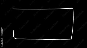 Soccer Field animation - Drawing The Lines. 4K motion animation. Doodle Frame By Frame animation.