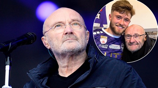 Phil Collins looks the proud dad in rare photo with footballer son Matthew
