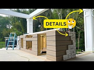 Deck Details - PVC Columns And Outdoor Kitchen!