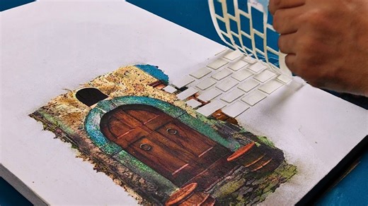 3 stunning mixed media canvas art projects | Step-by-step textured art tutorial